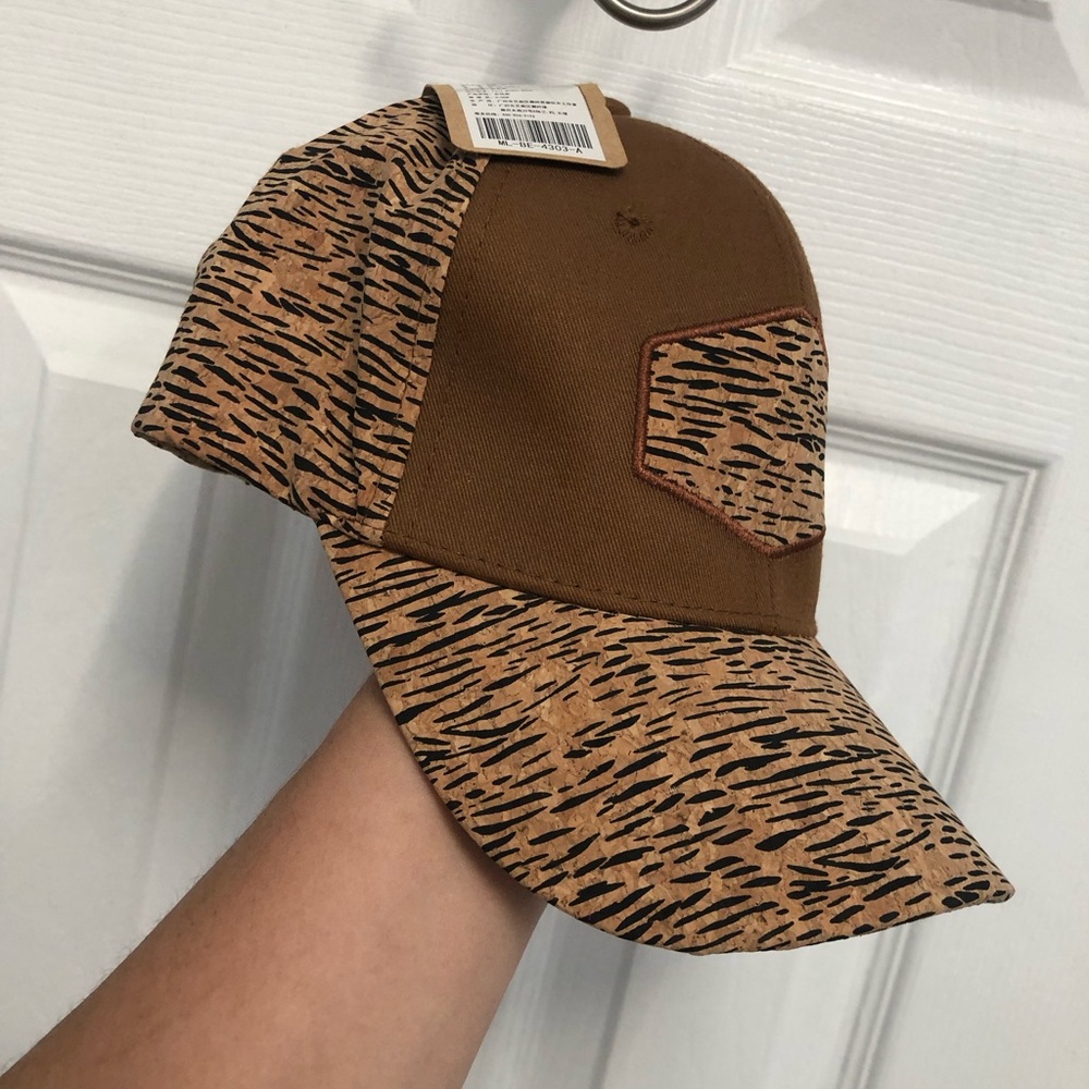Women’s Hat Cork Animal Print Brown Black Feminine Chic Adjustable